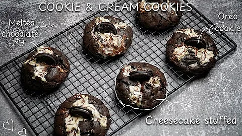 NYC Style Cookie & Cream Cheesecake Cookies