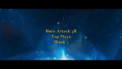 Starcraft 2: Hero Attack 3X: Top Plays of Week 3