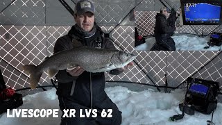 How To Catch More Lake Trout Ice Fishing! Jigging With Livescope XR LVS 62