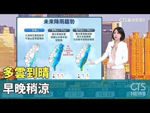 Partly Cloudy to Sunny, Slightly Cooler Mornings and Nights | CTS Weather Report | CTS News 09/07...