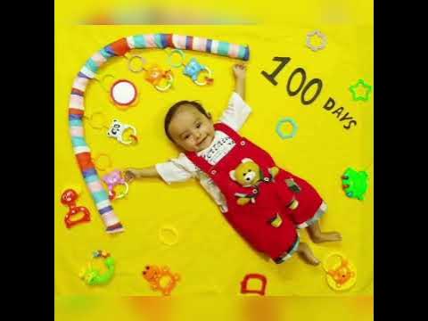 |100 days baby photoshoot|Baby photography at home|DIY baby photography
