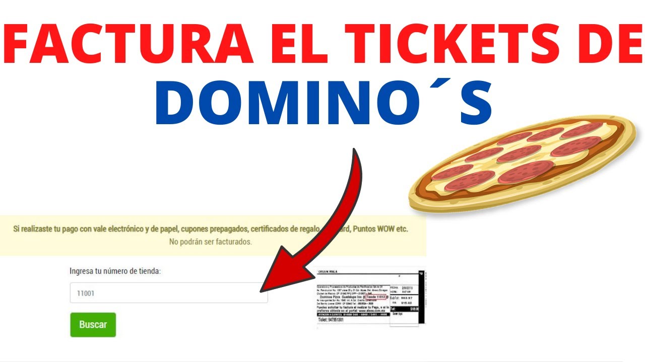 Como Puedo Facturar En Dominos Pizza www.youtube.com