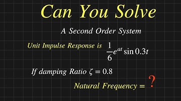 Impulse response solved problem || Control System || Find Natural Frequency || Damping Ratio