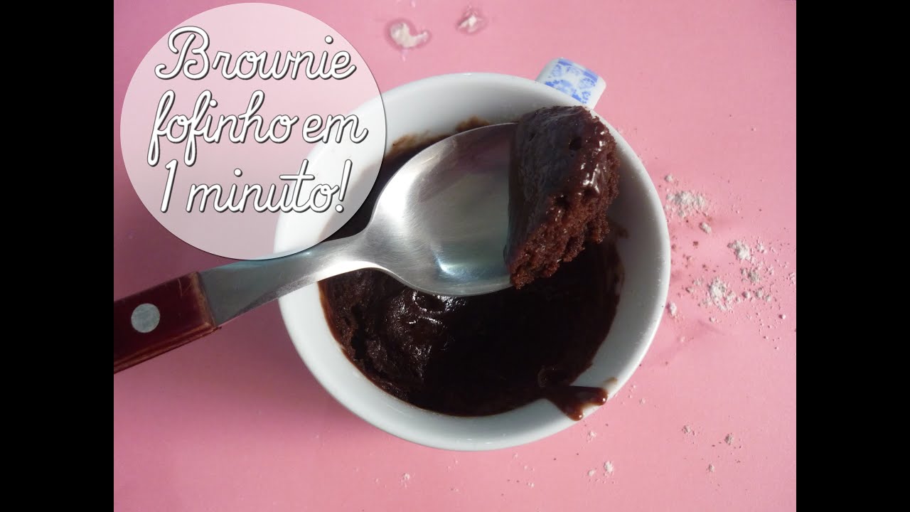 NA COZINHA #1: BROWNIE FOFINHO EM 1 MINUTO!