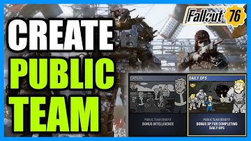 How to Join a Public Team & Create Team in Fallout 76 (Fast Guide)