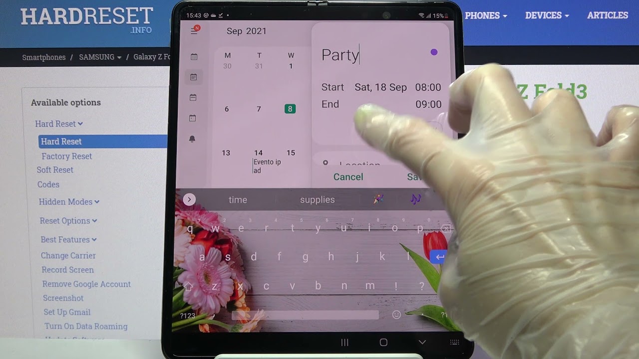 How To Add Event To Calendar On SAMSUNG Galaxy Z Fold 3 Set Reminder How To Add Event To Calendar On SAMSUNG Galaxy Z Fold 3 Set Reminder