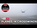 Landings and takeoffs in windy weather crosswinds  lanzarotewebcam