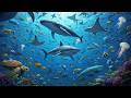 Ocean Wildlife 4K 🌊 Nature Animals Under The Ocean 🐚Calm Piano Music for Relaxation #music #animals