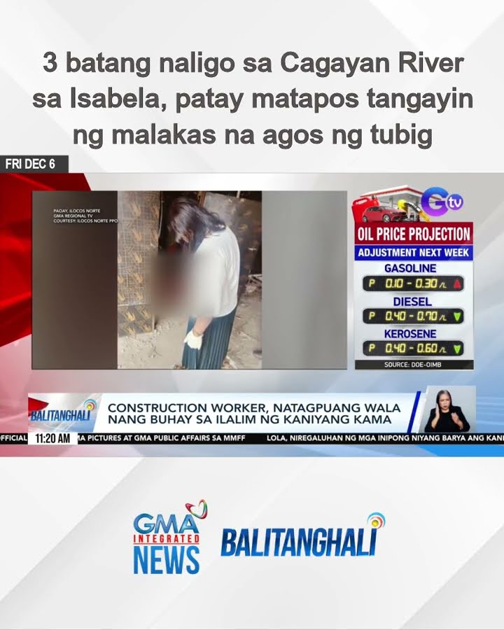 3 batang naligo sa Cagayan River sa Isabela, patay matapos tangayin ng malakas na... | Balitanghali