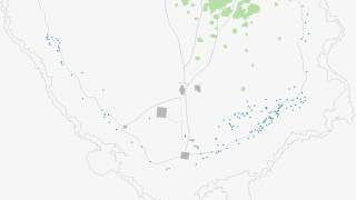 Arcscene10 - Displaying Gull Nest Locations Over Time