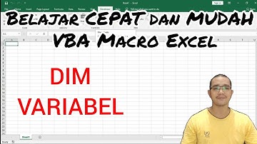 TUTORIAL VBA MACRO EXCEL Part 6: Statement DIM (tipe data, object, array, private, public)