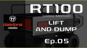 [Daedong Robotics] EP.05 RT100 Transport Robot Video Manual: Lift and Dump #robotics #robot