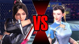Chun-Li and Mai Shiranui - The Battle Between Two Sexy Fighters