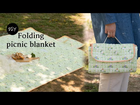 DIY 접이식 피크닉매트 만들기 | 휴대하기 간편한 접이식 폴딩 매트 만드는 방법 | How to make a folding picnic blanket [천가게TV]