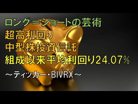ロング＝ショートの芸術　超高利回り　中型株投資信託　組成以来平均利回り24.07%