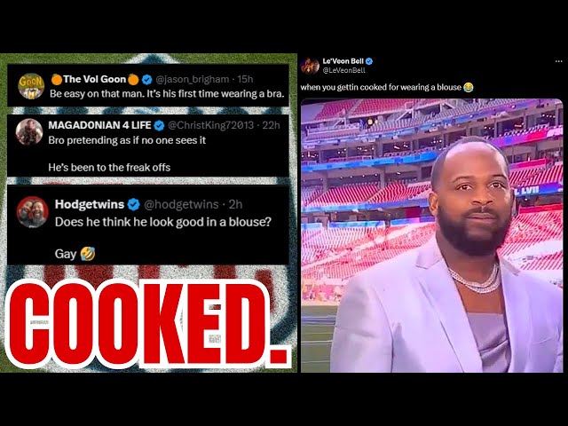 fletcher cox wearing lady dress COOKED After Dressing Like a WOMAN a BLOUSE! Le'Veon Bell Shows NO MERCY! NFL African Expo