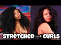 Wand Curls On Stretched Natural Hair | My Last Hairstyle Before Going Back Red