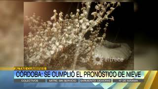 Hermosas imágenes de la intensa nevada en Córdoba y una gran ayuda para los incendios