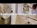 Bathroom deep clean with the lefree spin scrubber