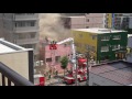 Fire fighting / 2017年7月14日10時頃 札幌市白石区菊水3条1丁目火災現場の消火活動