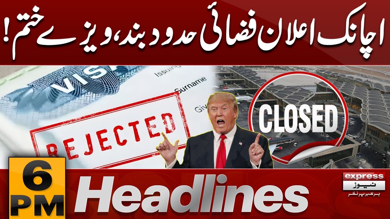 US-Vs Iran | Trump Revokes U.S. Visas | 6 PM News Headlines | Pakistan News