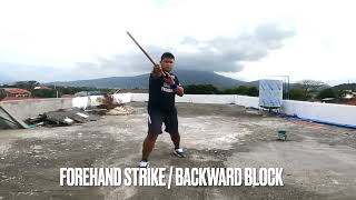 FOREHAND AND BACKHAND STRIKE AND BLOCK | ARNIS