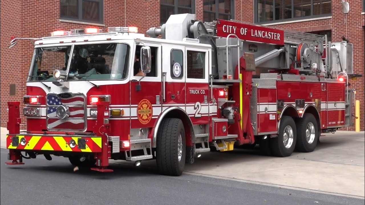 Lancaster City Bureau of Fire New Squad 64-1, Tower 64-2 & Deputy Chief 64 Responding 9/30/25