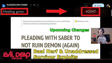 Balance Talk: Devs Nerfing Baal & Not Addressing Survivor Exploits | Evil Dead: The Game