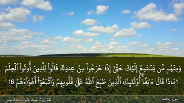 الصفحة 508 سورة محمد بصوت القارئ المهندس أحمد فايز الحراسيس