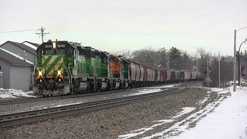 Four SD40-2s on the NTWDIL