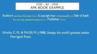 Build a Citation: Step by Step