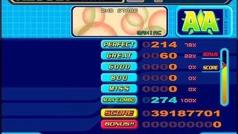 DDR 5thMIX - おどるポンポコリン (Maniac, 7) AA FC (no bar)