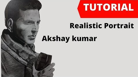 How to draw a realistic portrait of Akshay Kumar l step by step