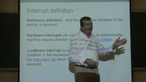Interrupts (Hardware and Software)