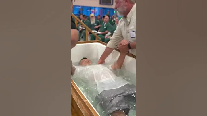 Inmate gets baptized behind bars #jesus #bible #baptism #jesuslovesyou #prisonministry #kingdom