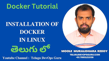 Installation of docker in Linux in Telugu- Telugu DevOps Guru -Learn DevOps  from Scratch In telugu