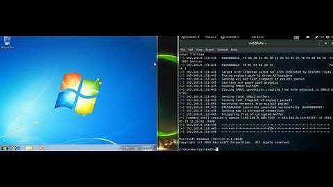 Kali Linux - Tutorial #2 Using EternalBlue Hack Windows7 By IPV4
