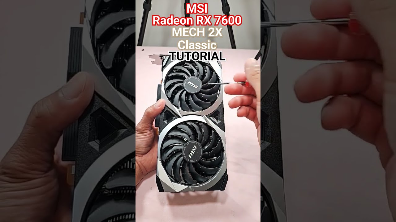 MSI Radeon RX  MECH 2X Classic   Thermal Pads & Fan Replacement  Tutorial #how#geforcertx#gaming