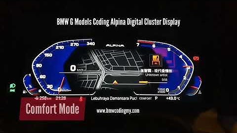 BMW G20 Coding Alpina Digital Cluster Display