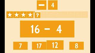 Matematik Oyunları - 4 ile Çıkartma İşlemi screenshot 1