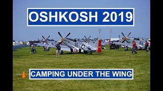 Oshkosh 2019 - Eaa Air Ventures - Aviat Husky Camping Under The Wing