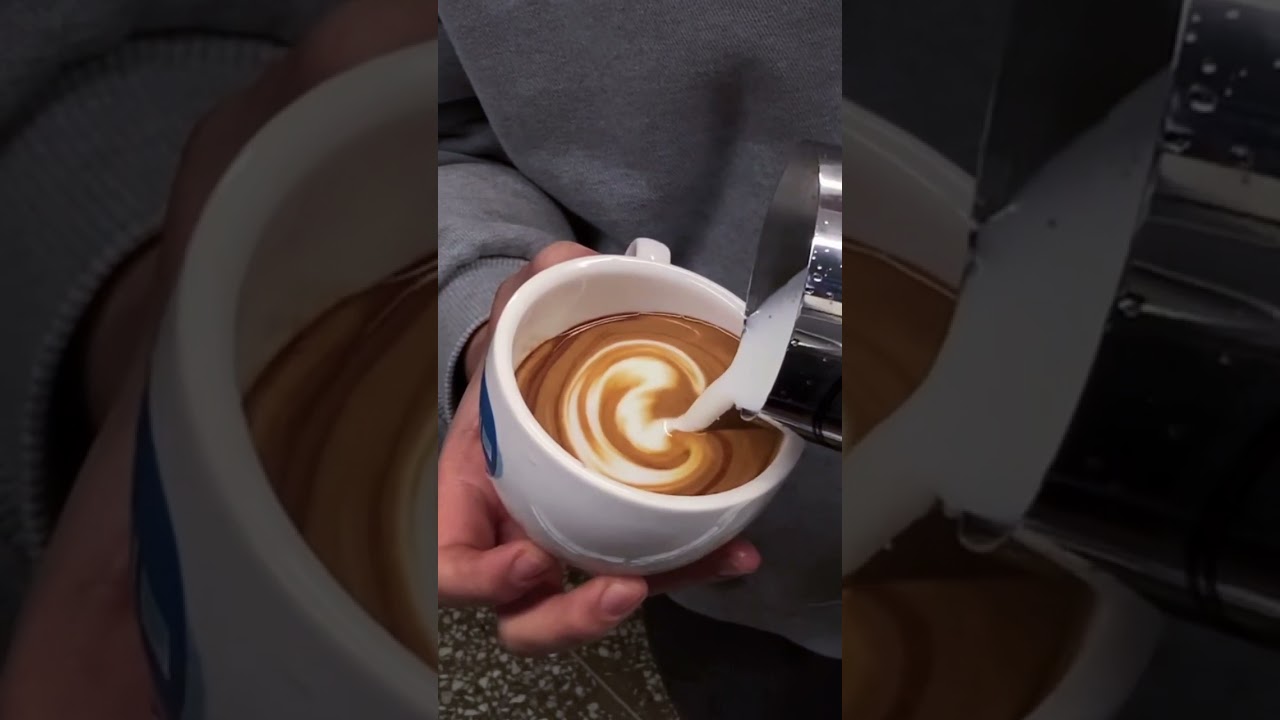 Wing Rosetta Latte Art #shorts