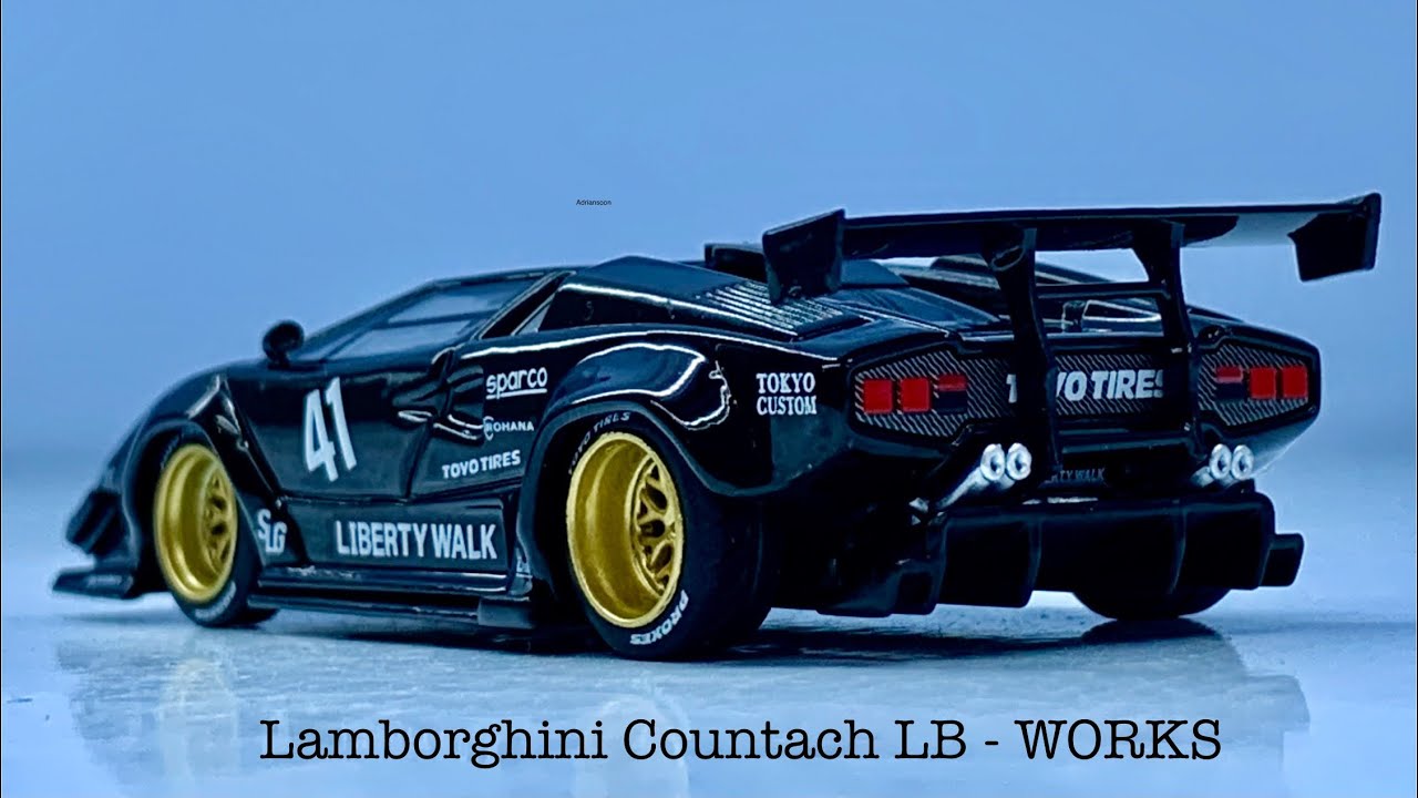 MINIGT NEW Release the Lbwk Lamborghini Countach in Black 2025 - YouTube