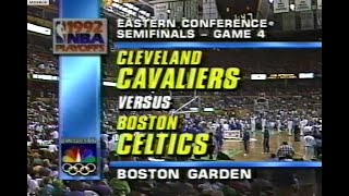 NBA On NBC - Cavs @ Celtics 1992 ECSF G4! Great OT Game!