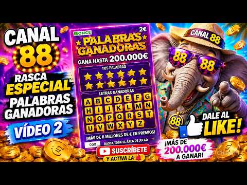 Especial rascas palabras ganadoras x #canalochentayocho #loteria #raspa #rascas