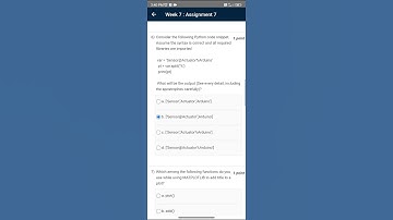 ## Internet of things (IOT )week# assignment## 7##