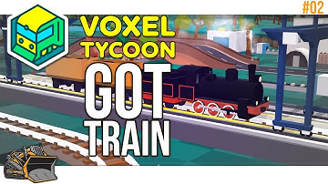 I have a train now, it cost everything | Voxel Tycoon gameplay #2