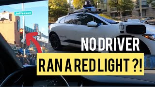 I took another Waymo's FULL self-driving taxi in San Francisco | It might have run a red light?!