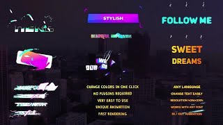 Creative Gradient Titles After Effects Templates
