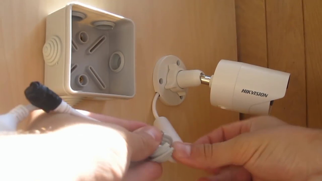 Как установить камеру видеонаблюдения - YouTube